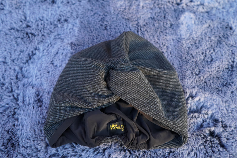 Waffle Turbans -  Dark Gray