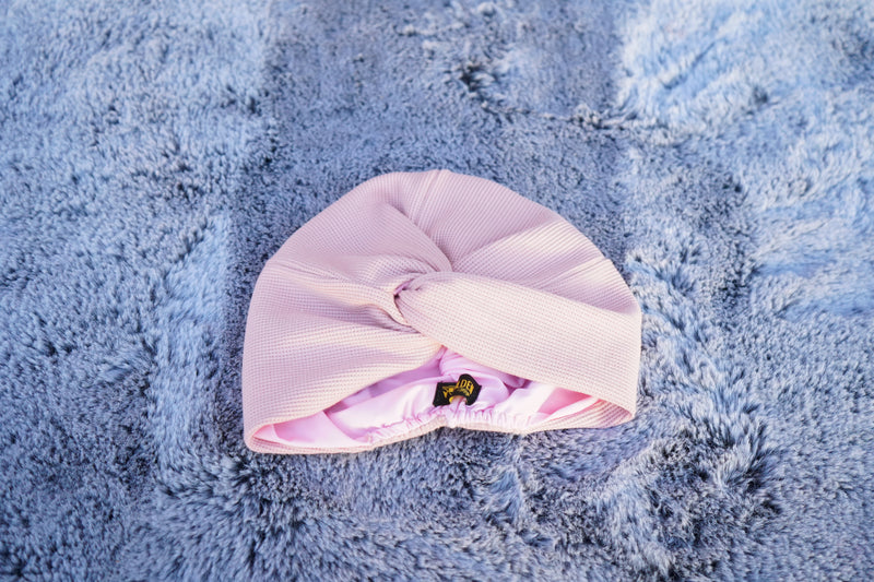 Waffle Turbans -  Pink