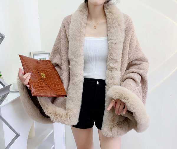 Classy Fur Poncho