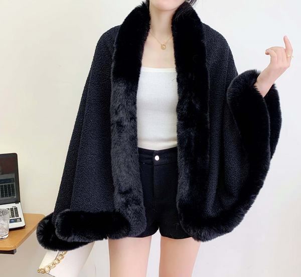 Classy Fur Poncho